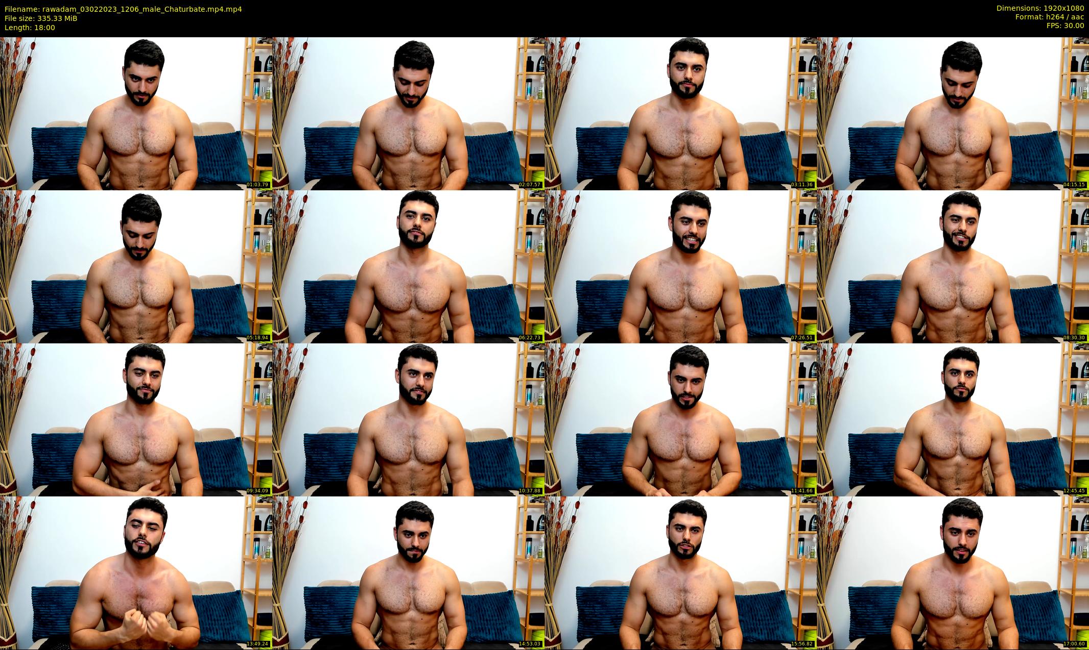 rawadam — 18 minute Chaturbate male cam show recording, 1080p, Feb 3, 2023