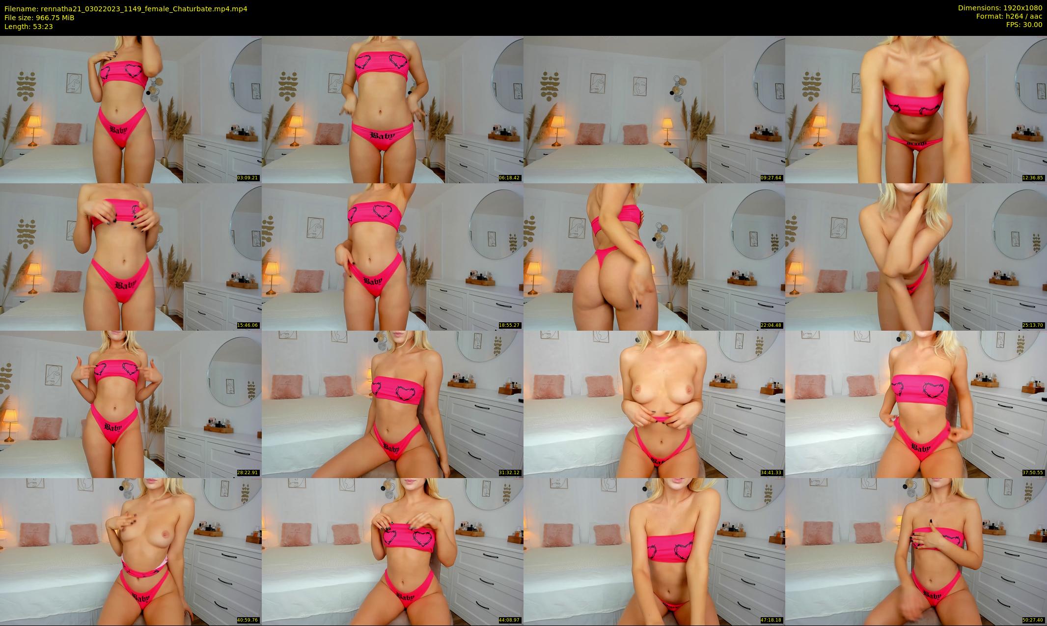 rennatha21 — 54 minute Chaturbate female cam show recording, 1080p, Feb 3, 2023