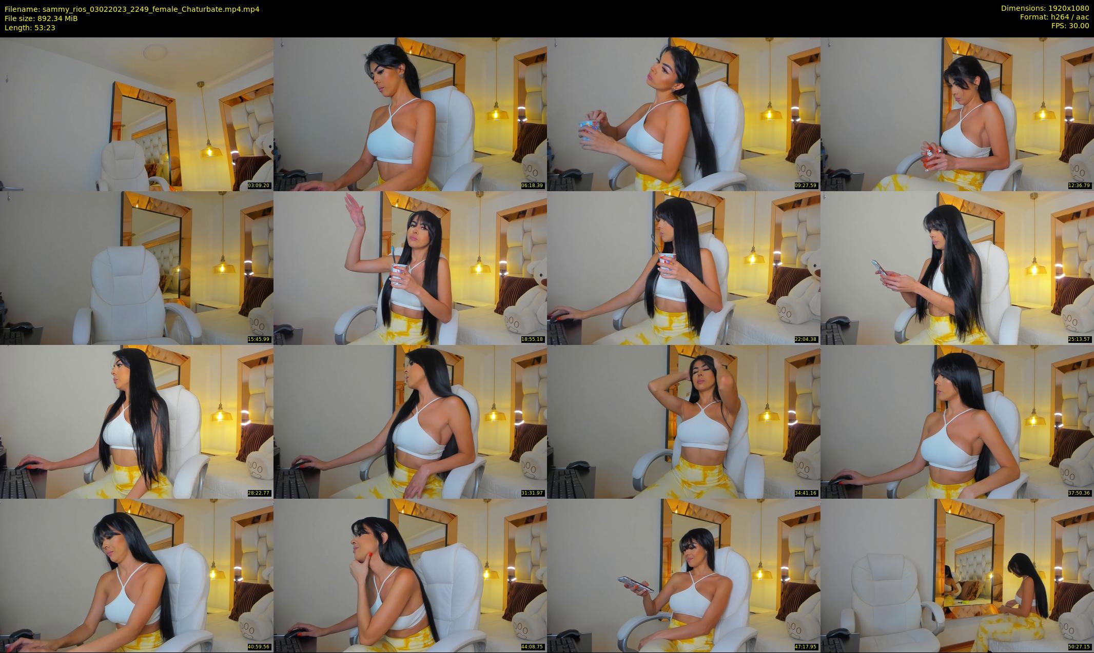 sammy_rios — 54 minute Chaturbate female cam show recording, 1080p, Feb 3, 2023