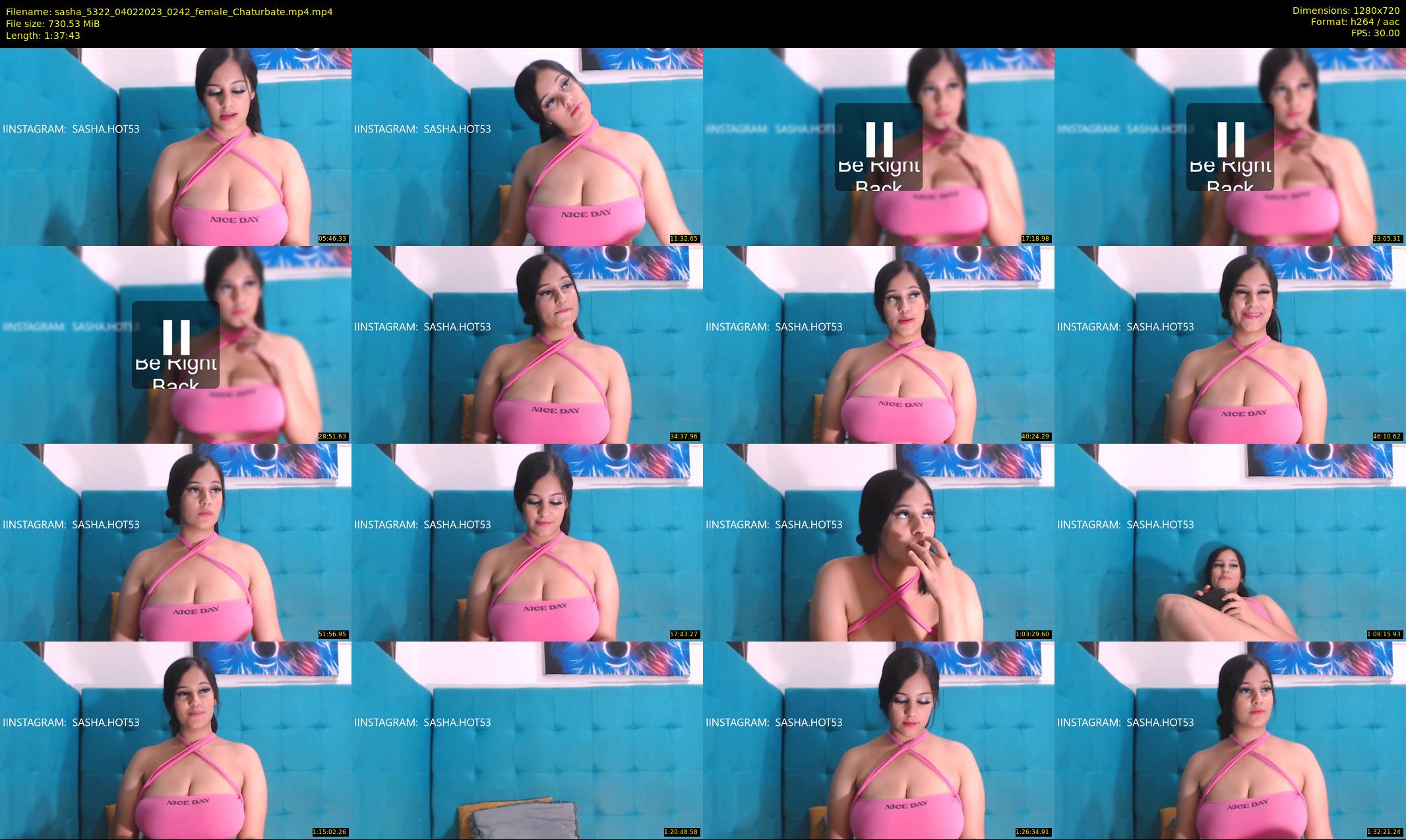 sasha_5322 — 98 minute Chaturbate female cam show recording, 720p, Feb 4, 2023