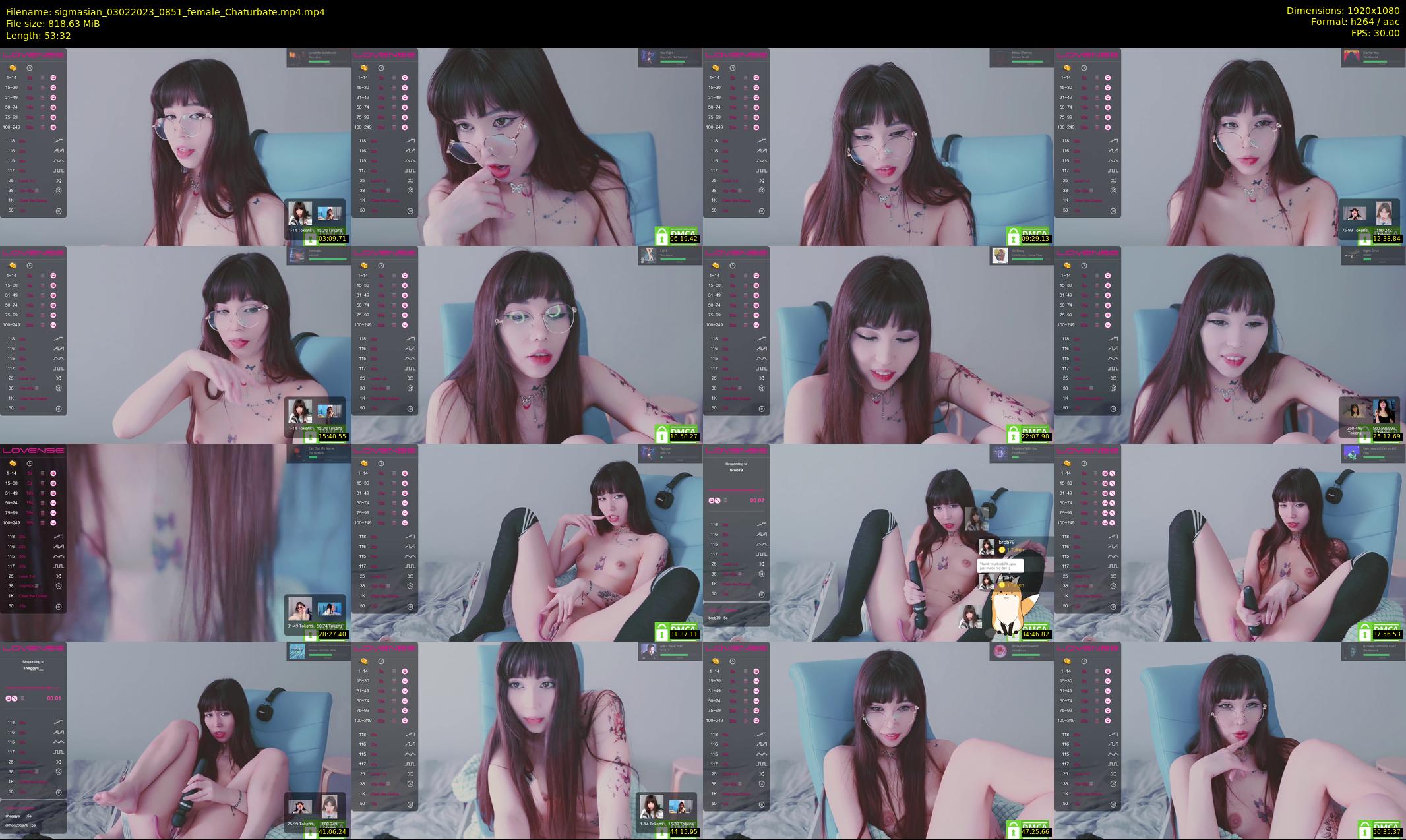 sigmasian — 54 minute Chaturbate female cam show recording, 1080p, Feb 3, 2023