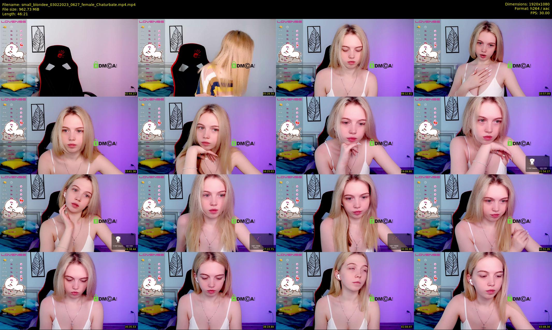small_blondee — 47 minute Chaturbate female cam show recording, 1080p, Feb 3, 2023