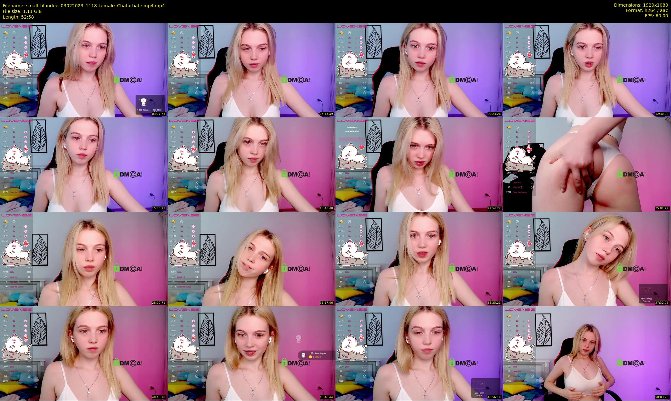 small_blondee — 53 minute Chaturbate female cam show recording, 1080p, Feb 3, 2023