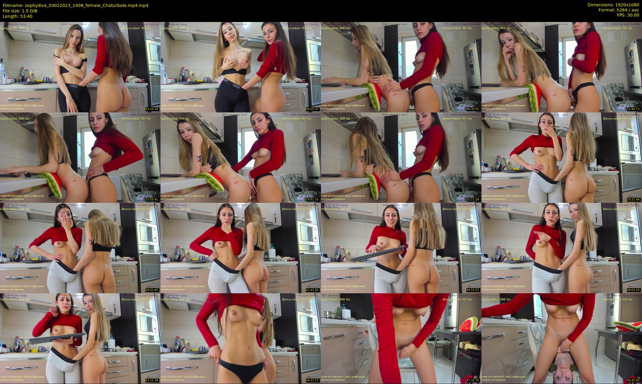 sophydiva — 54 minute Chaturbate female cam show recording, 1080p, Feb 3, 2023