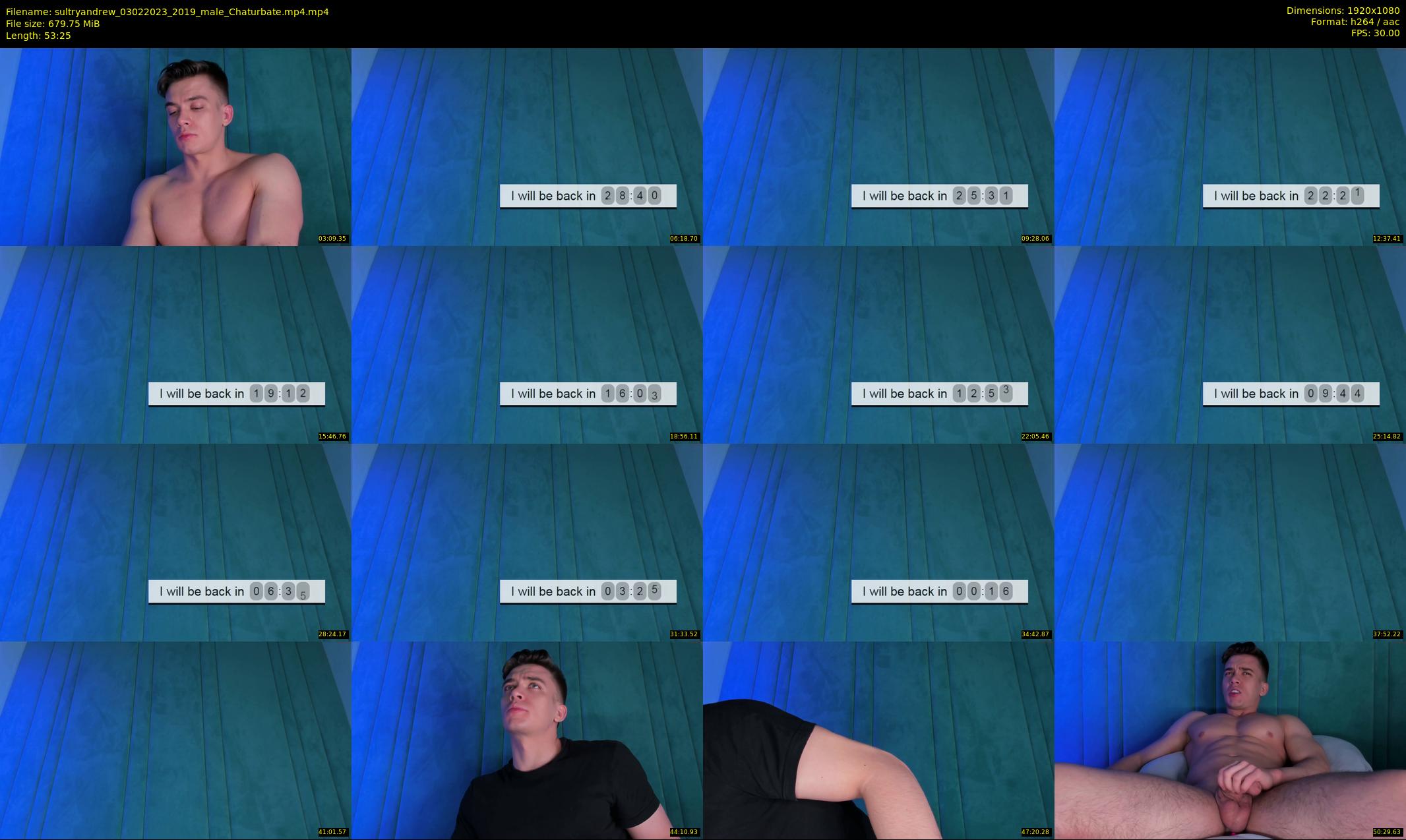 sultryandrew — 54 minute Chaturbate male cam show recording, 1080p, Feb 3, 2023