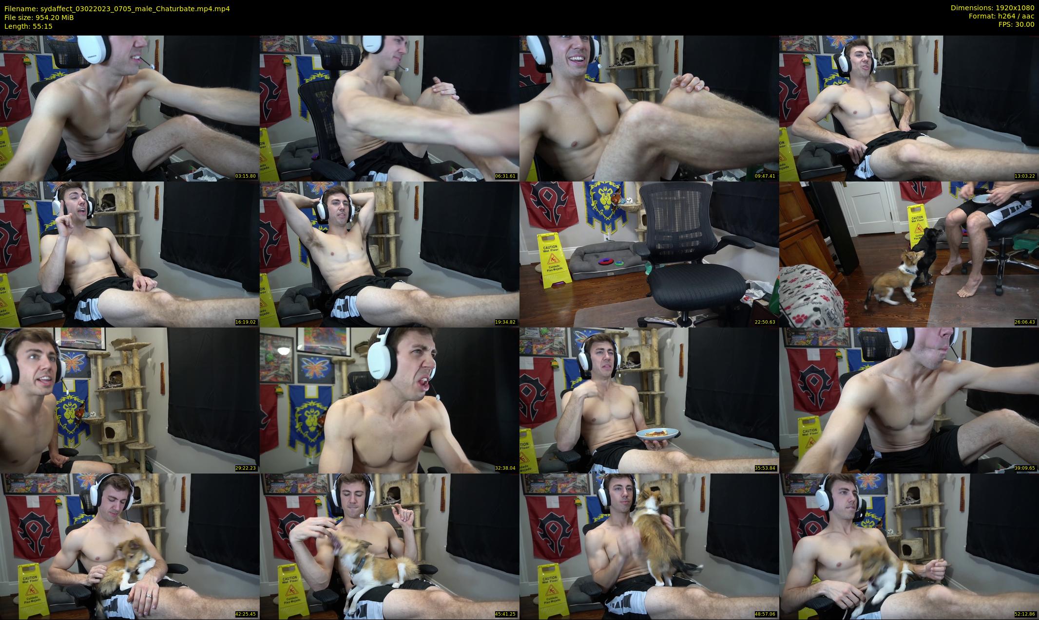 sydaffect — 56 minute Chaturbate male cam show recording, 1080p, Feb 3, 2023