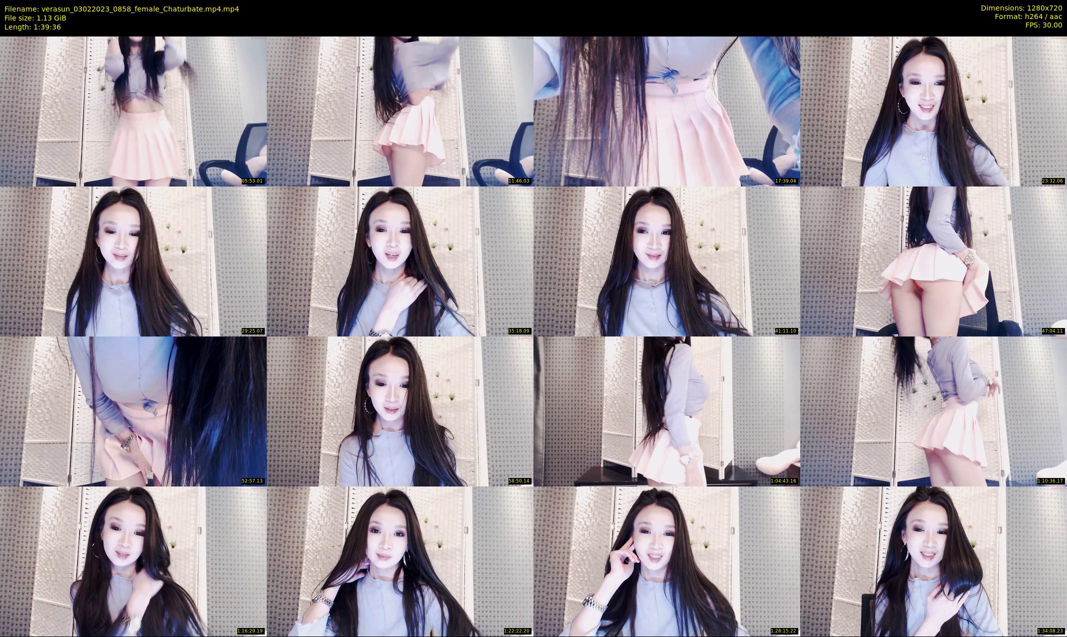 verasun — 100 minute Chaturbate female cam show recording, 720p, Feb 3, 2023