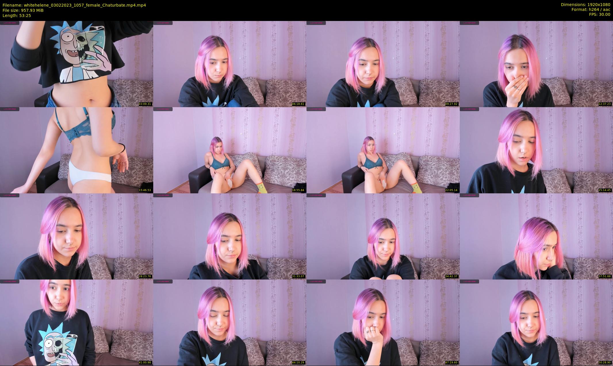 whitehelene — 54 minute Chaturbate female cam show recording, 1080p, Feb 3, 2023
