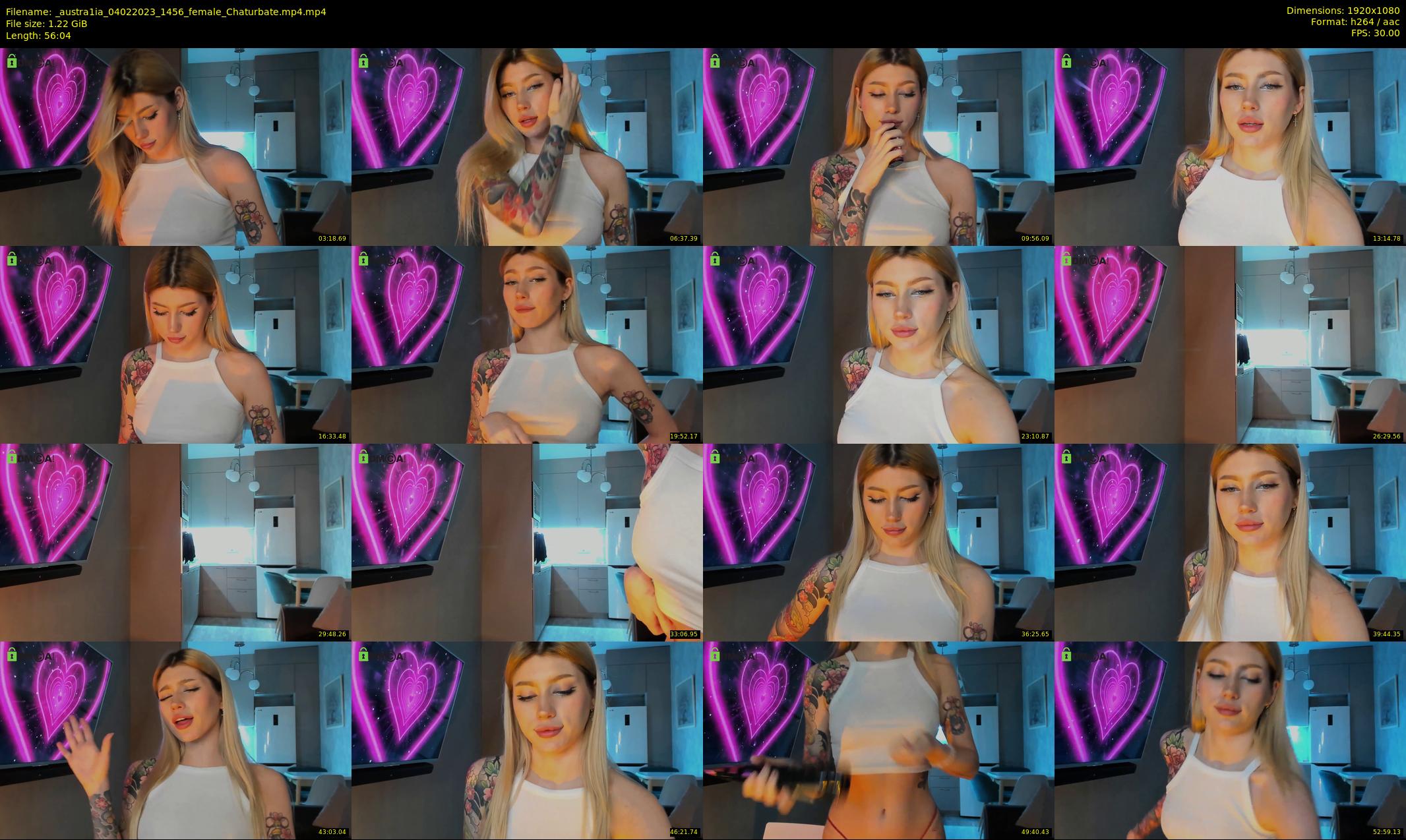 _austra1ia — 57 minute Chaturbate female cam show recording, 1080p, Feb 4, 2023