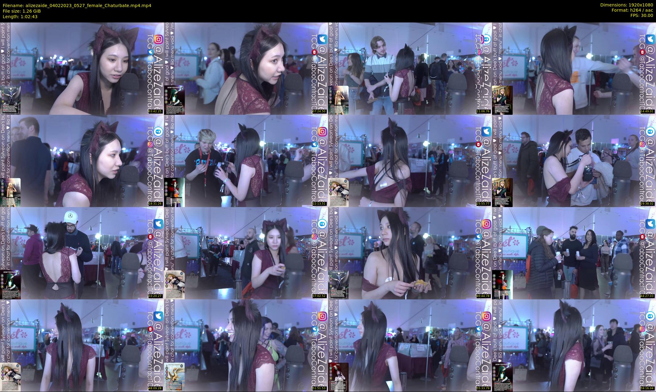 alizezaide — 63 minute Chaturbate female cam show recording, 1080p, Feb 4, 2023