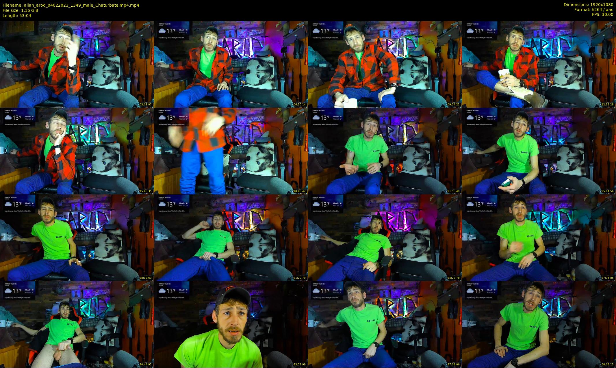 allan_arod — 54 minute Chaturbate male cam show recording, 1080p, Feb 4, 2023