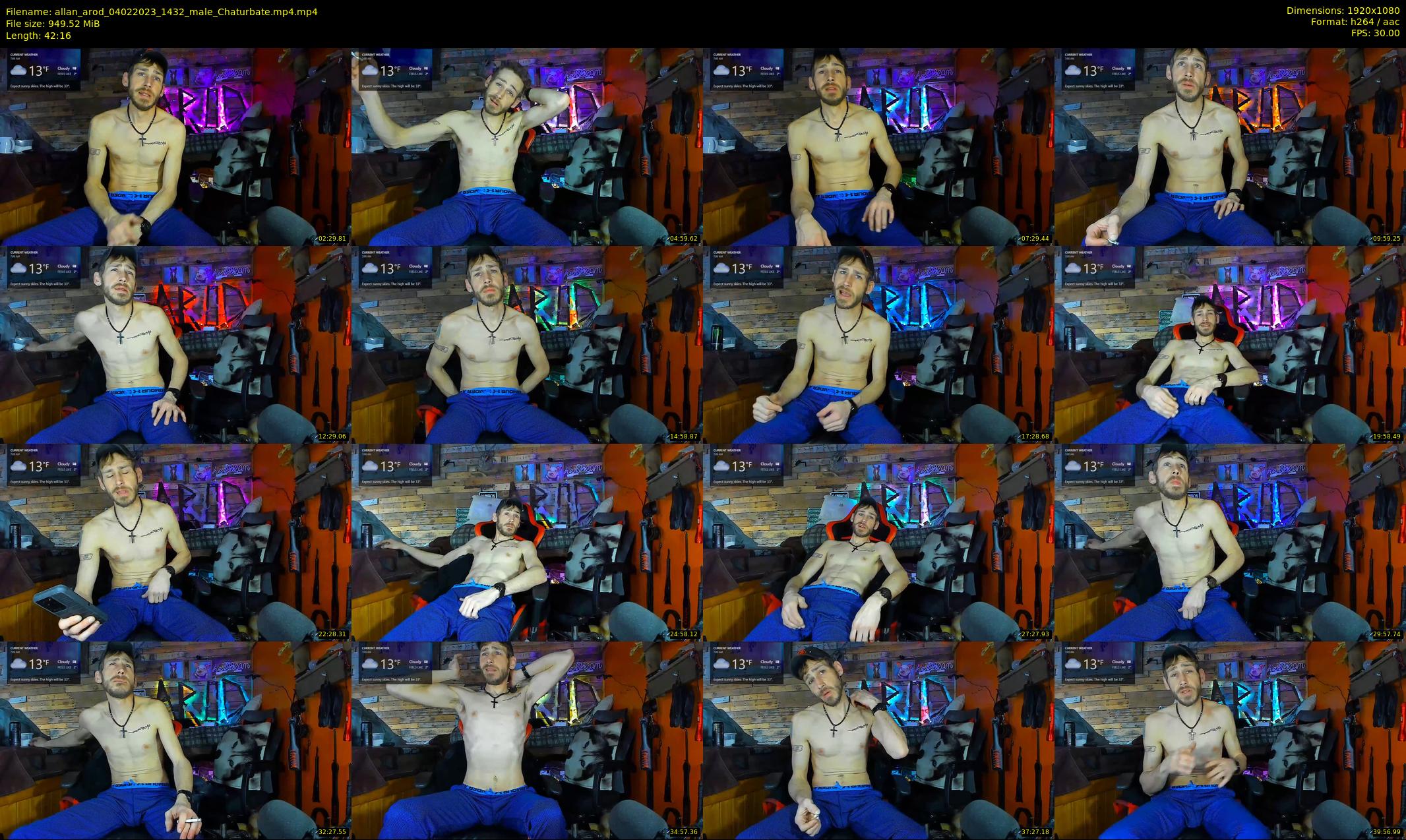 allan_arod — 43 minute Chaturbate male cam show recording, 1080p, Feb 4, 2023