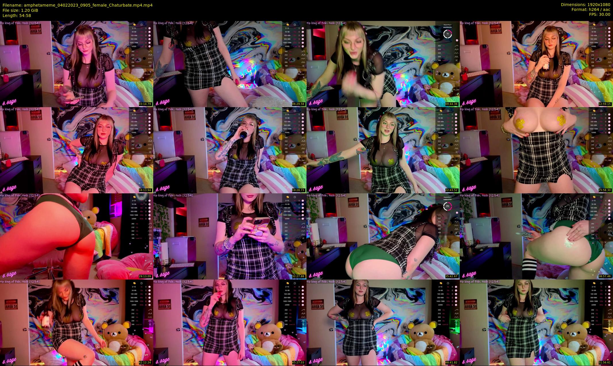 amphetameme — 55 minute Chaturbate female cam show recording, 1080p, Feb 4, 2023