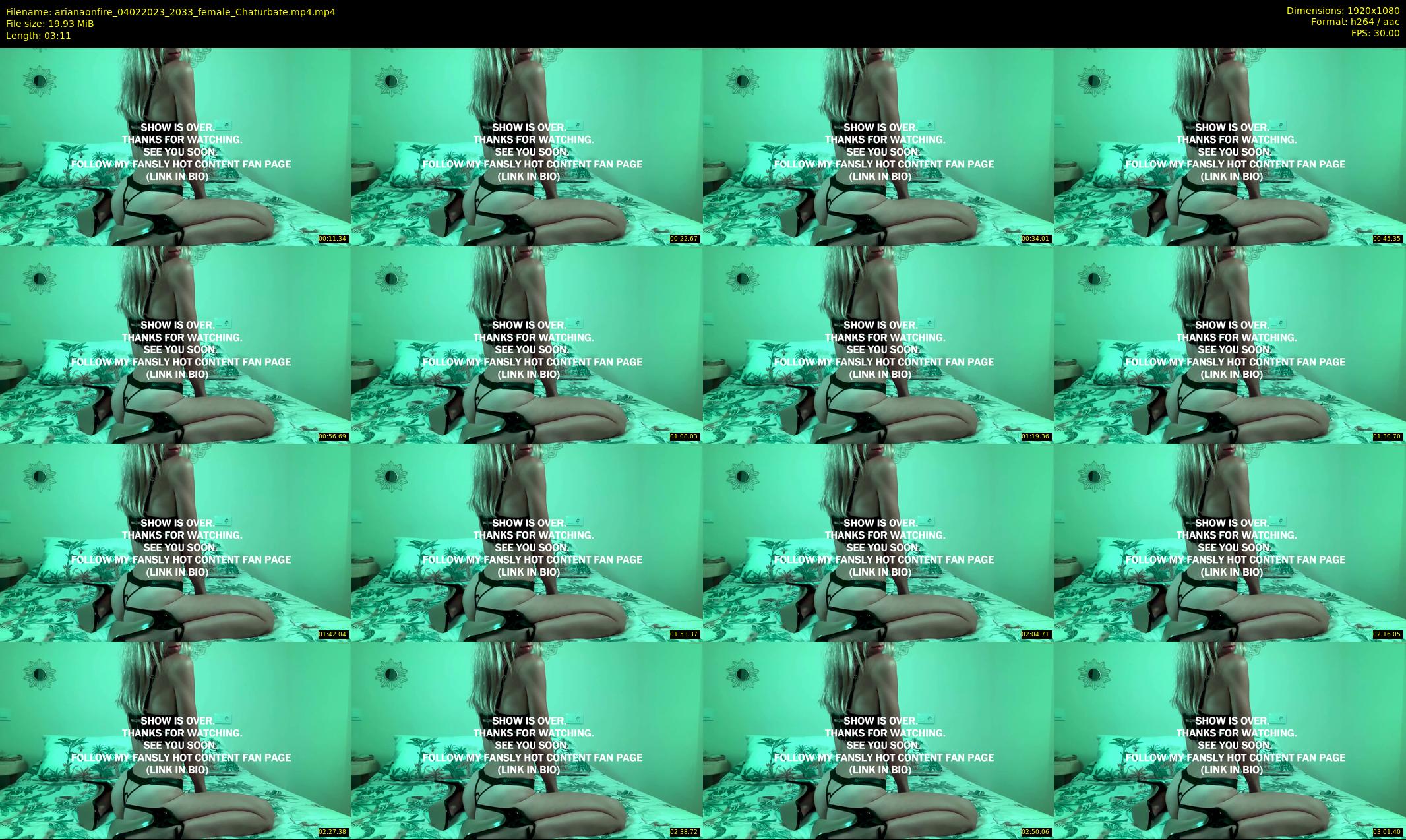 arianaonfire — 4 minute Chaturbate couple cam show recording, 1080p, Feb 4, 2023