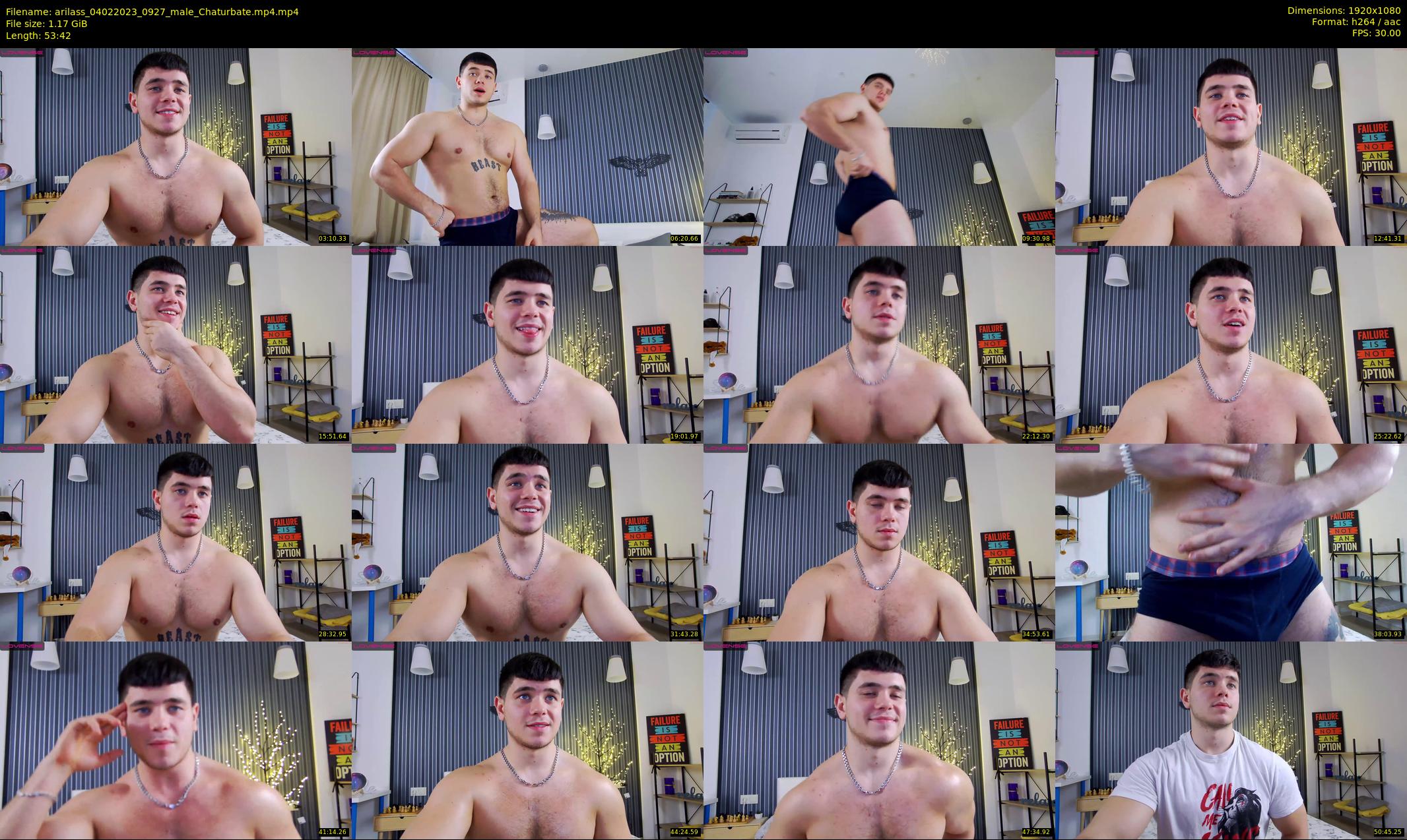 arilass — 54 minute Chaturbate male cam show recording, 1080p, Feb 4, 2023