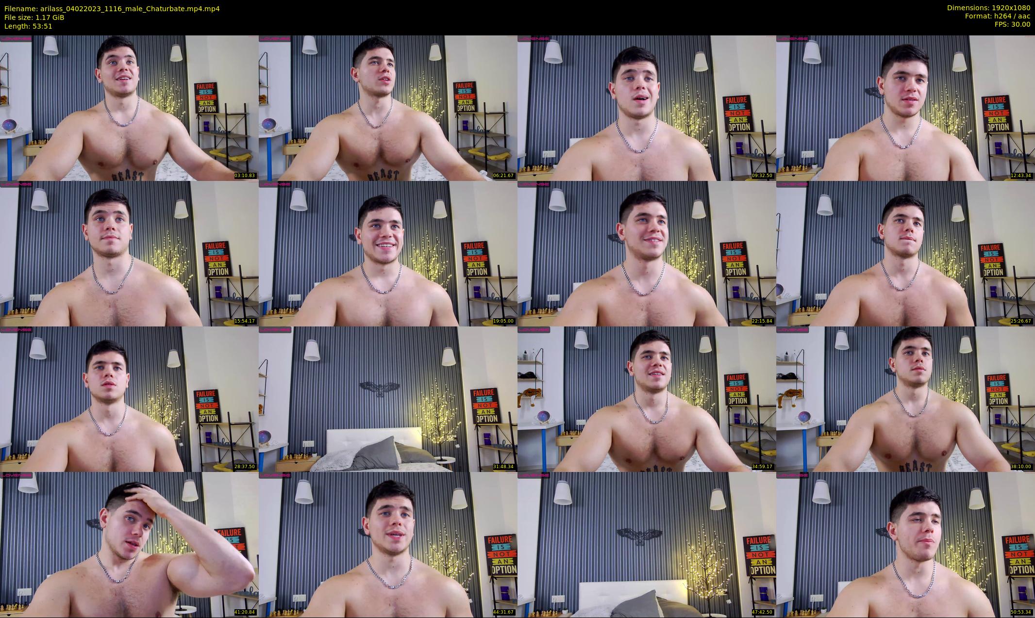 arilass — 54 minute Chaturbate male cam show recording, 1080p, Feb 4, 2023