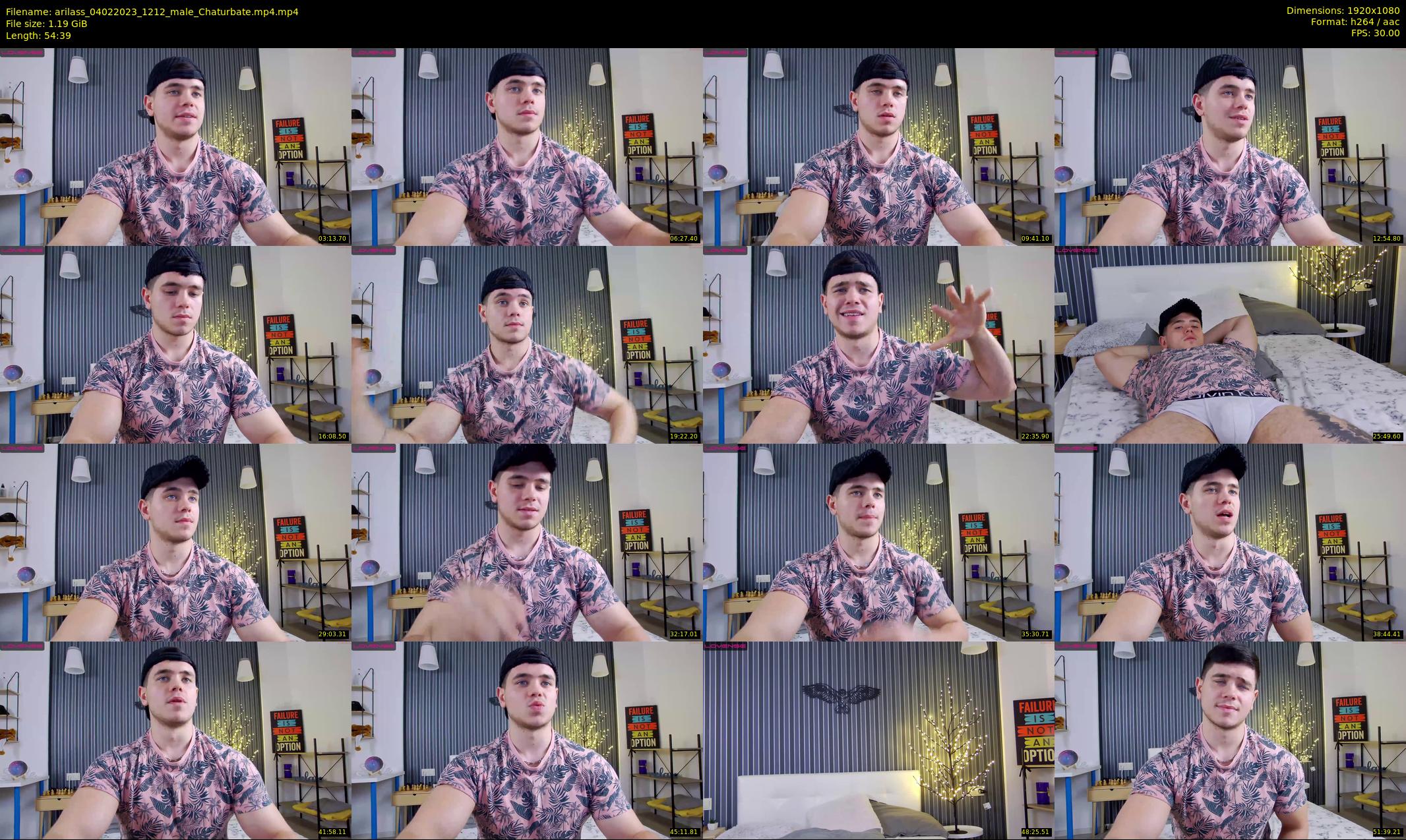 arilass — 55 minute Chaturbate male cam show recording, 1080p, Feb 4, 2023