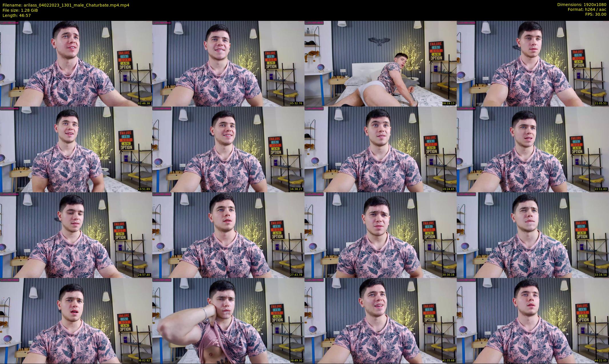 arilass — 47 minute Chaturbate male cam show recording, 1080p, Feb 4, 2023