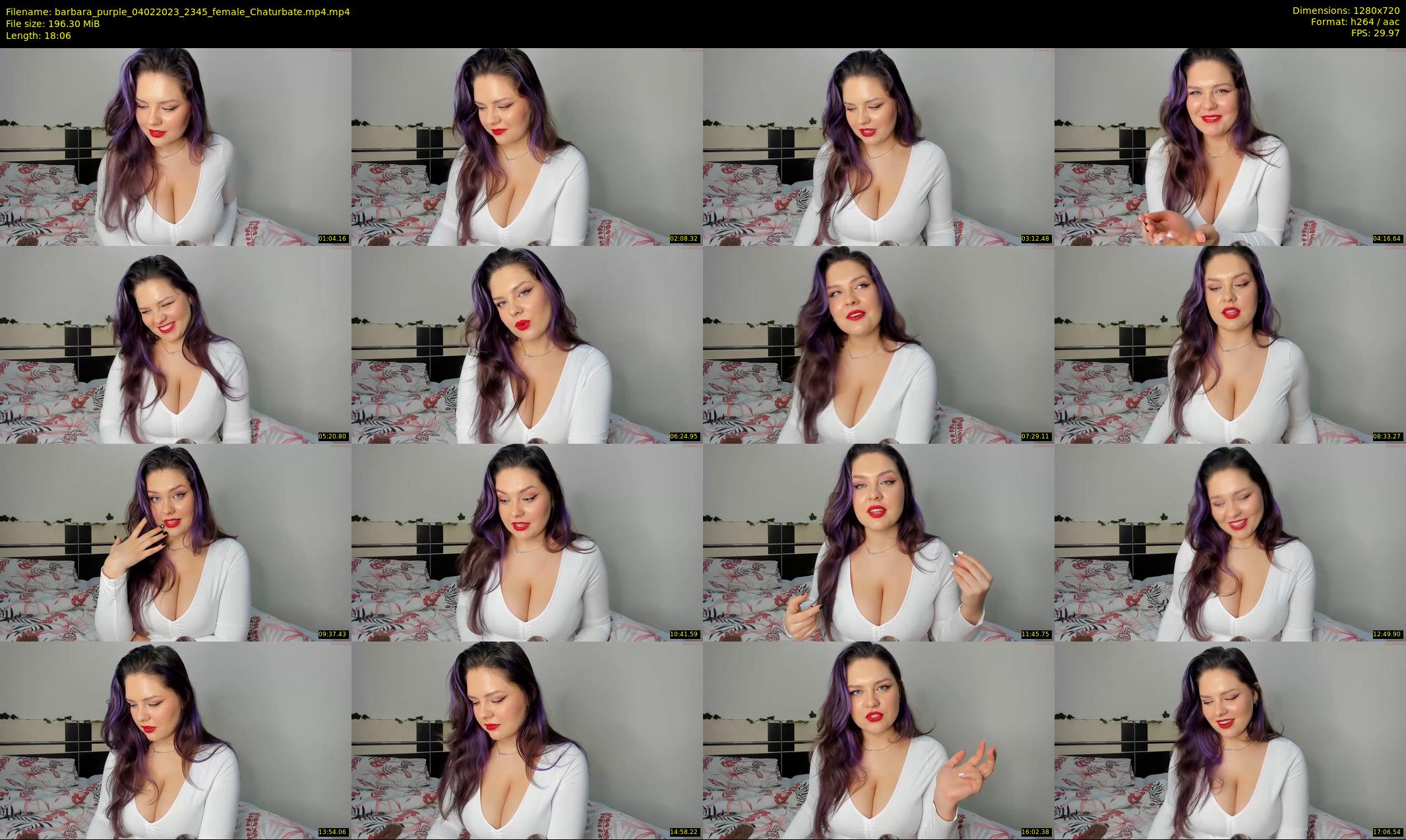 barbara_purple — 19 minute Chaturbate female cam show recording, 720p, Feb 4, 2023