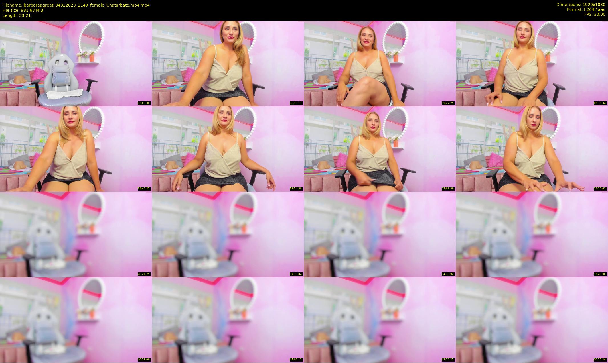 barbaraagreat — 54 minute Chaturbate female cam show recording, 1080p, Feb 4, 2023
