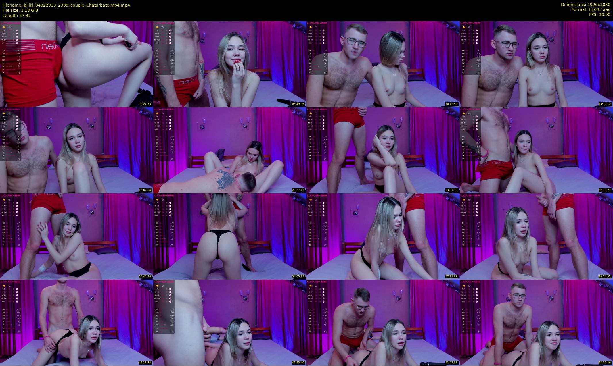 bjliki — 58 minute Chaturbate couple cam show recording, 1080p, Feb 4, 2023