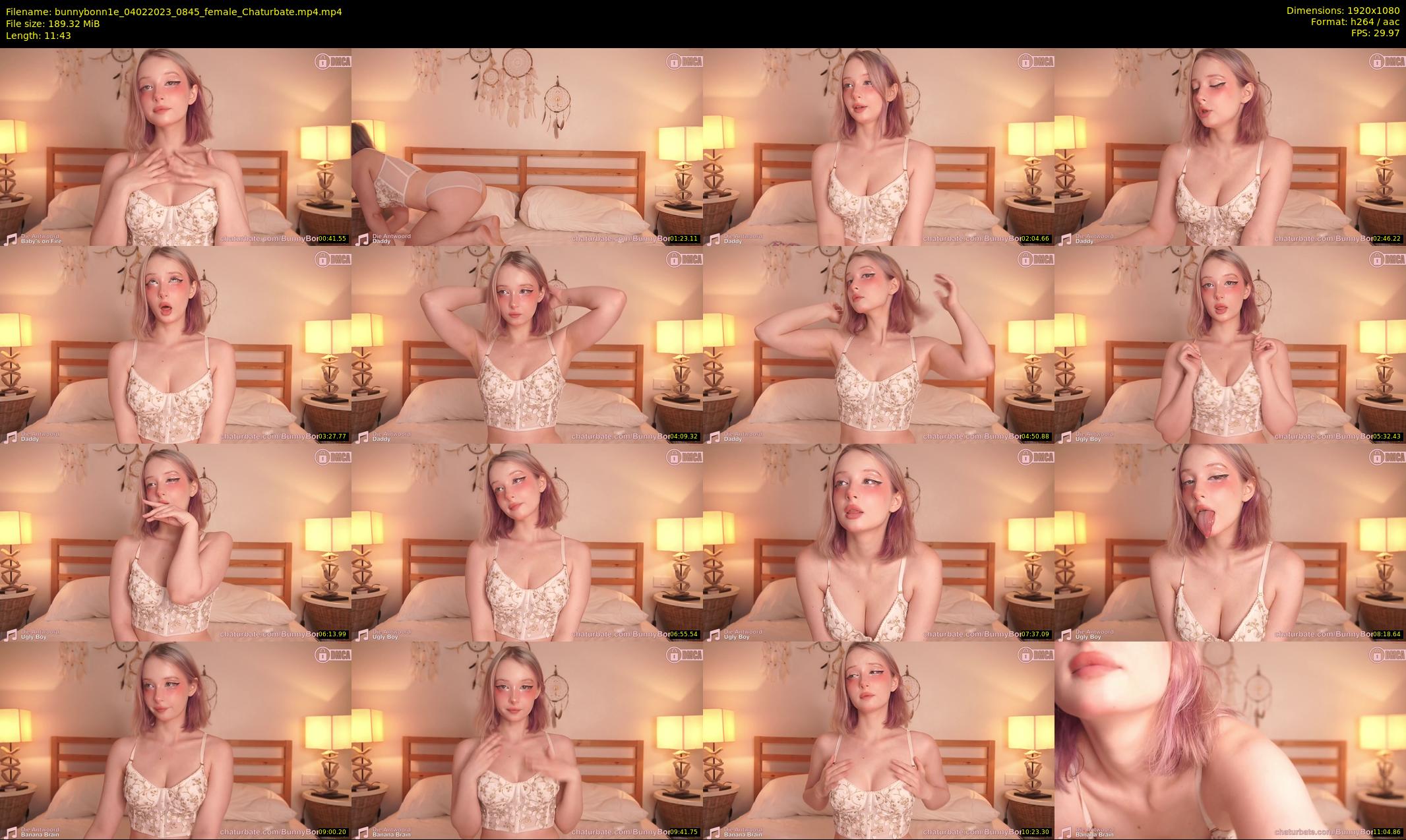 bunnybonn1e — 12 minute Chaturbate female cam show recording, 1080p, Feb 4, 2023