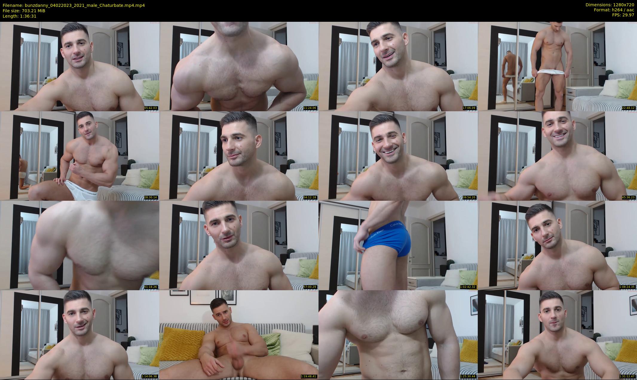 bunzdanny — 97 minute Chaturbate male cam show recording, 720p, Feb 4, 2023