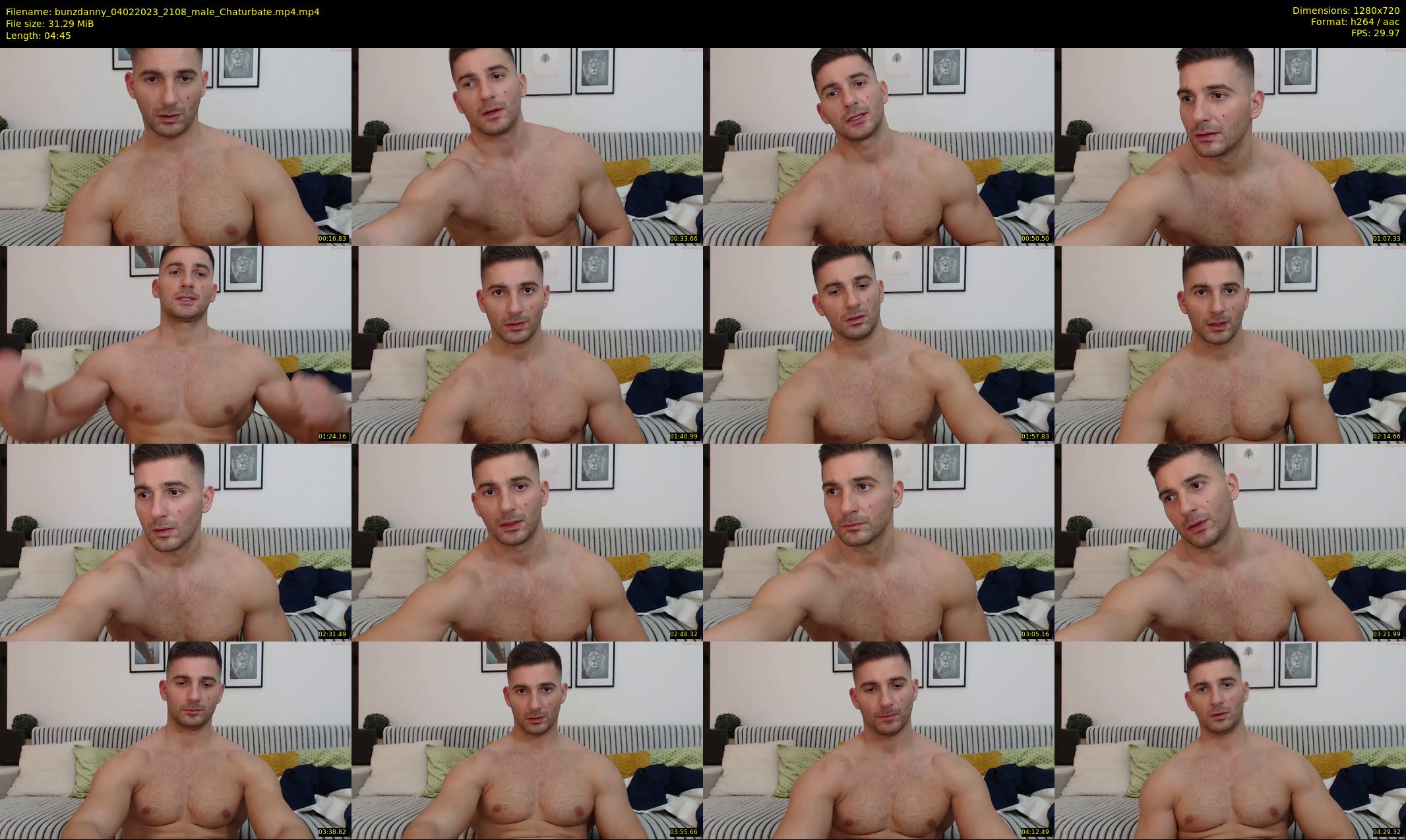 bunzdanny — 5 minute Chaturbate male cam show recording, 720p, Feb 4, 2023
