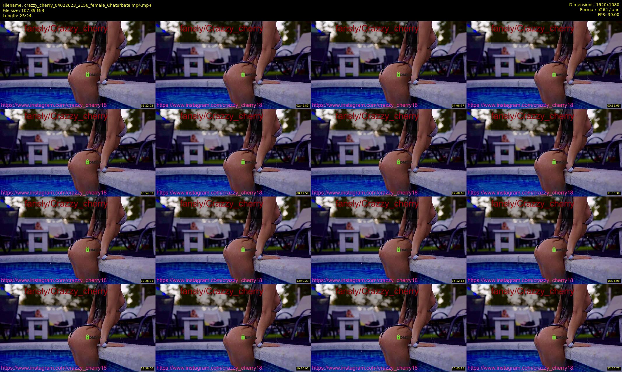 crazzy_cherry — 24 minute Chaturbate female cam show recording, 1080p, Feb 4, 2023