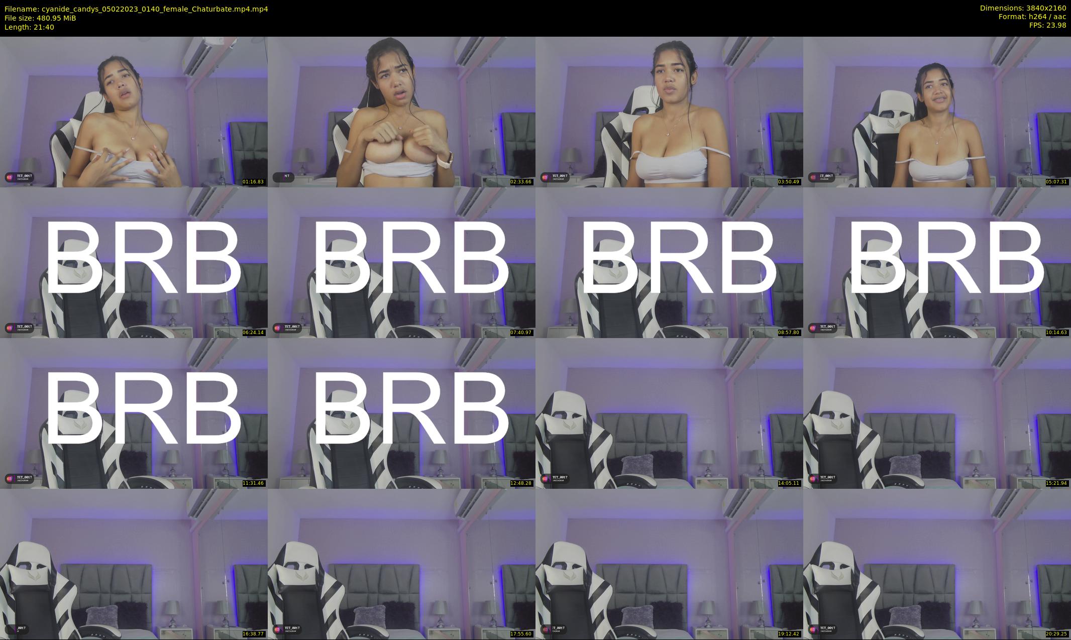 cyanide_candys — 22 minute Chaturbate female cam show recording, 4K, Feb 5, 2023