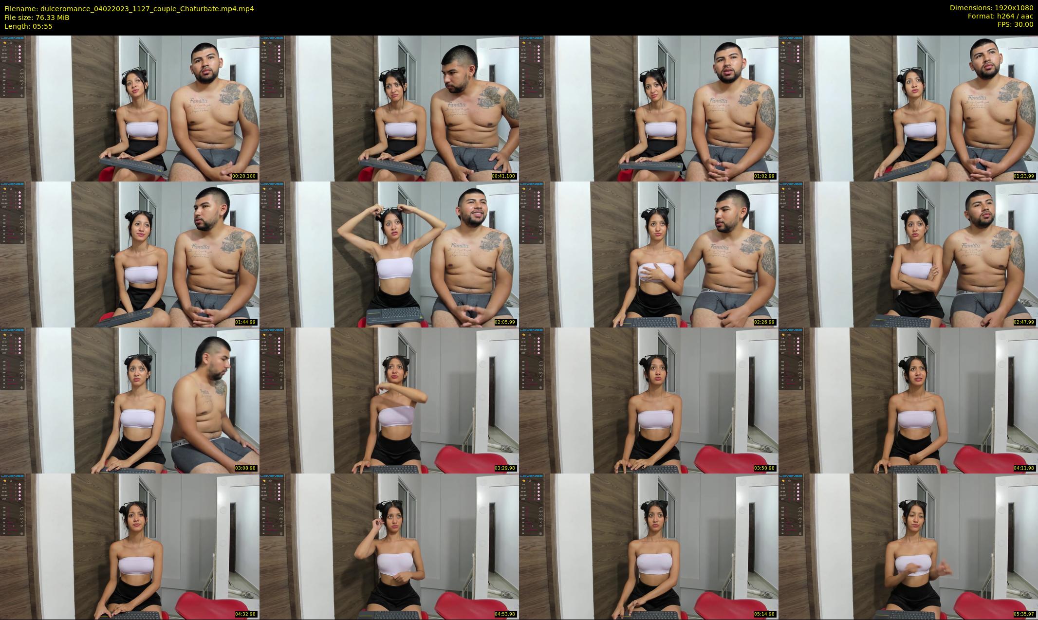 dulceromance — 6 minute Chaturbate couple cam show recording, 1080p, Feb 4, 2023