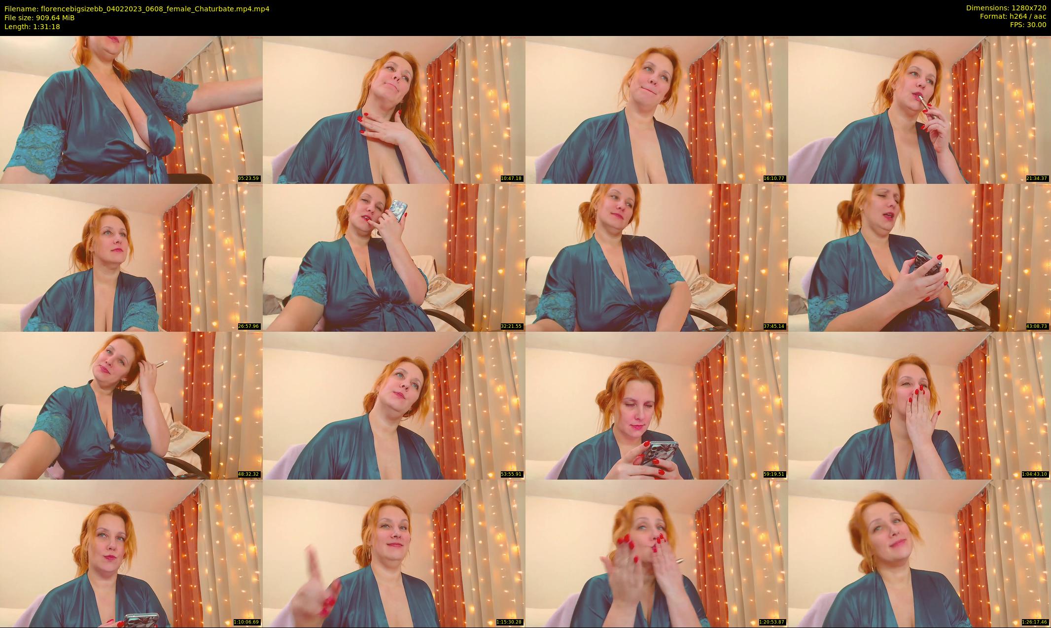 florencebigsizebb — 92 minute Chaturbate female cam show recording, 720p, Feb 4, 2023