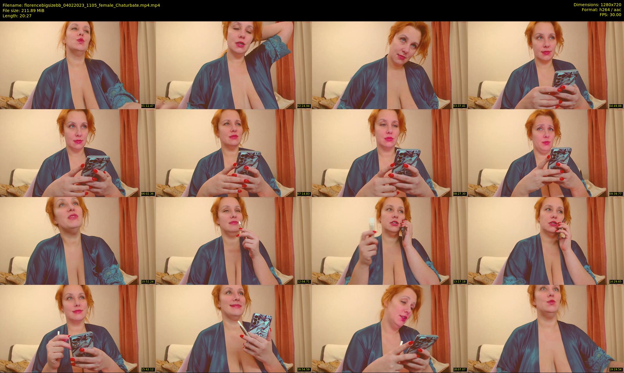 florencebigsizebb — 21 minute Chaturbate female cam show recording, 720p, Feb 4, 2023