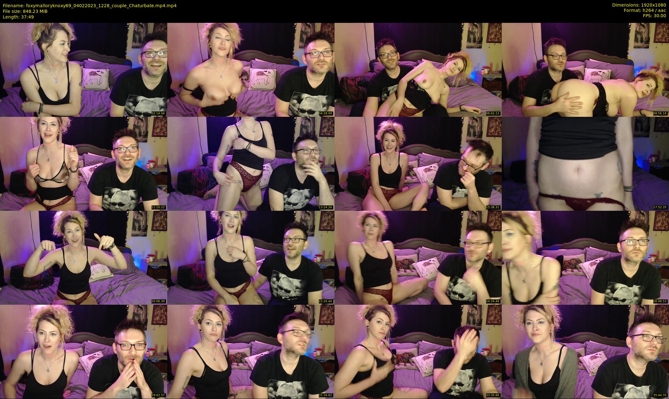 foxymalloryknoxy69 — 38 minute Chaturbate couple cam show recording, 1080p, Feb 4, 2023