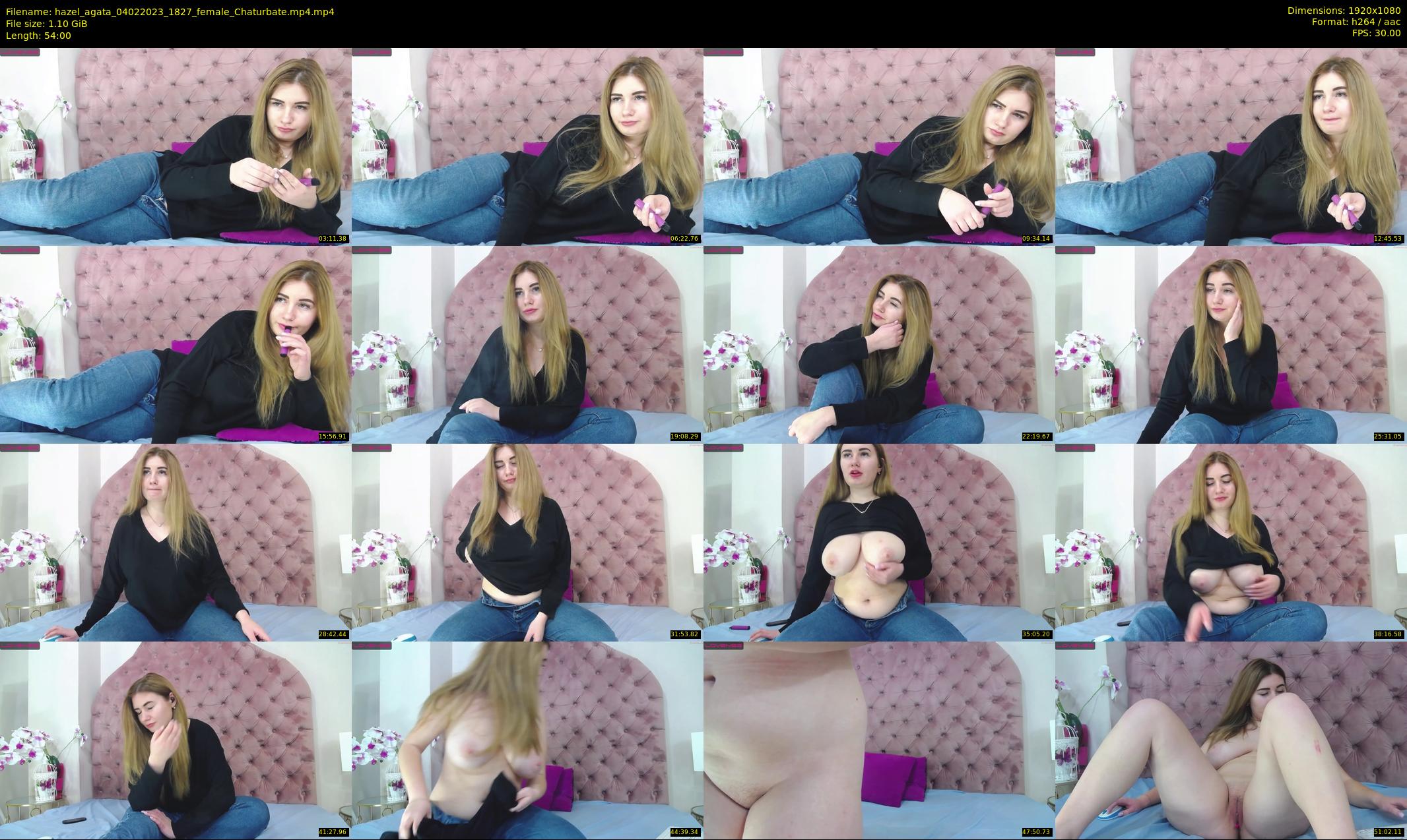 hazel_agata — 54 minute Chaturbate female cam show recording, 1080p, Feb 4, 2023