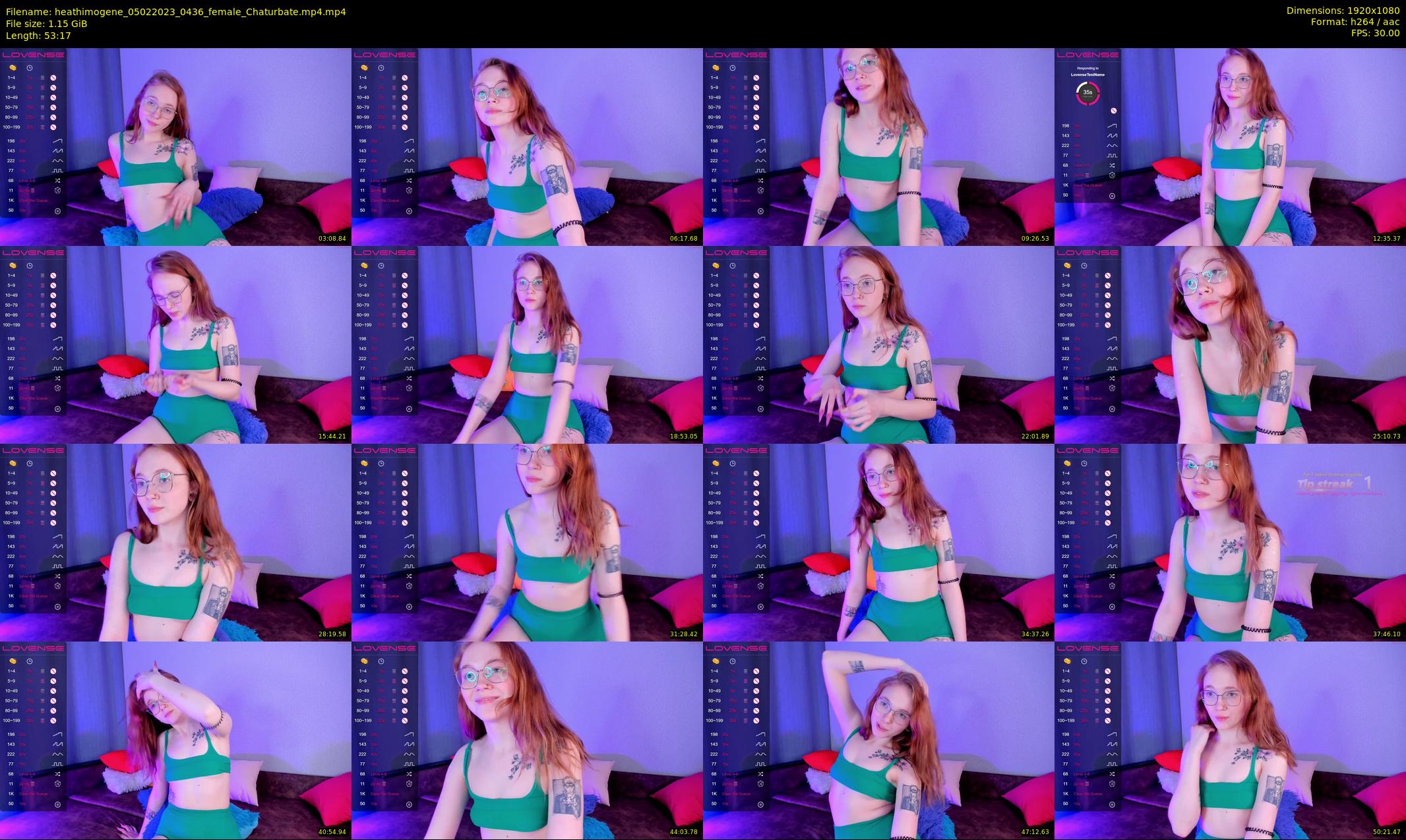 heathimogene — 54 minute Chaturbate female cam show recording, 1080p, Feb 5, 2023