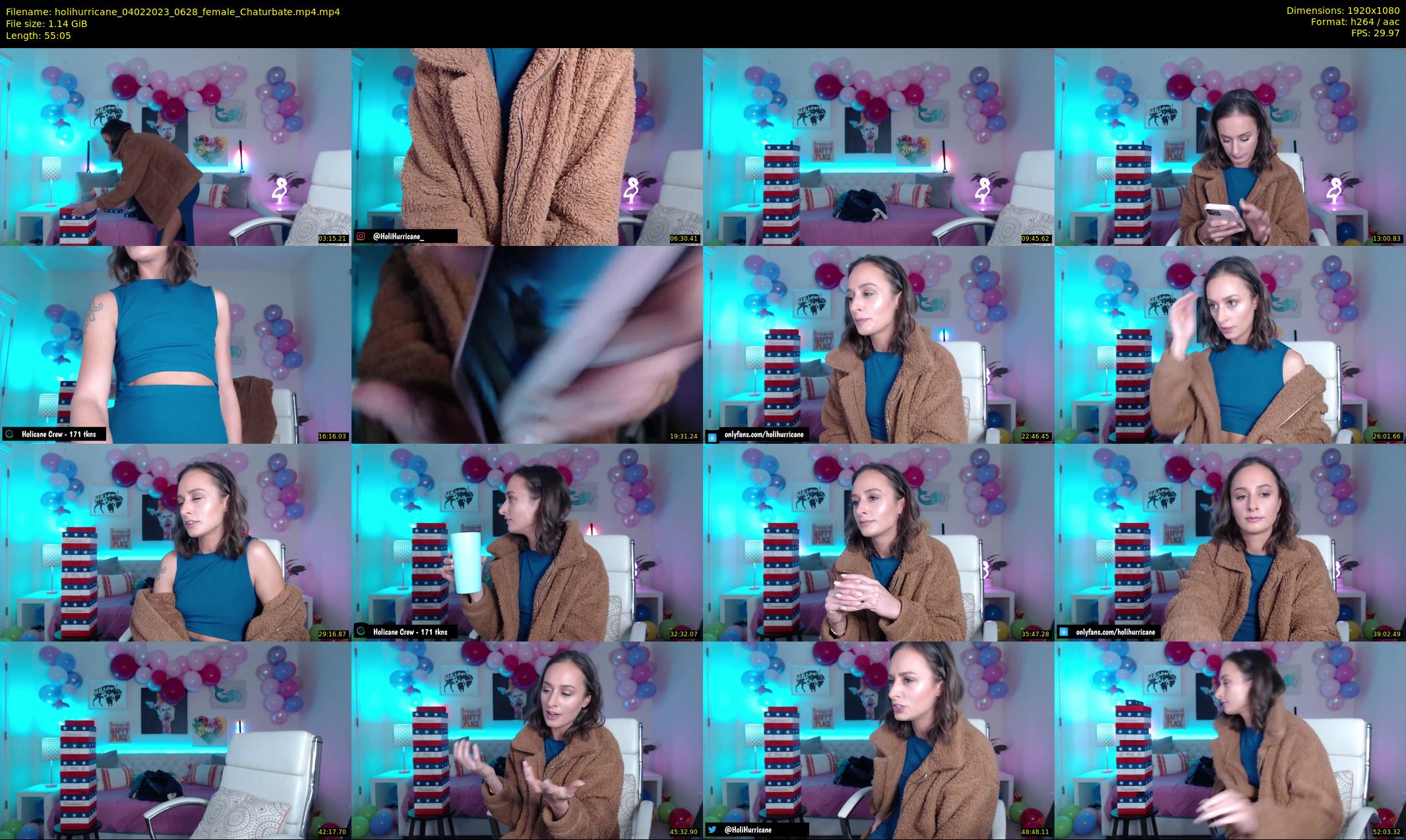 holihurricane — 56 minute Chaturbate female cam show recording, 1080p, Feb 4, 2023