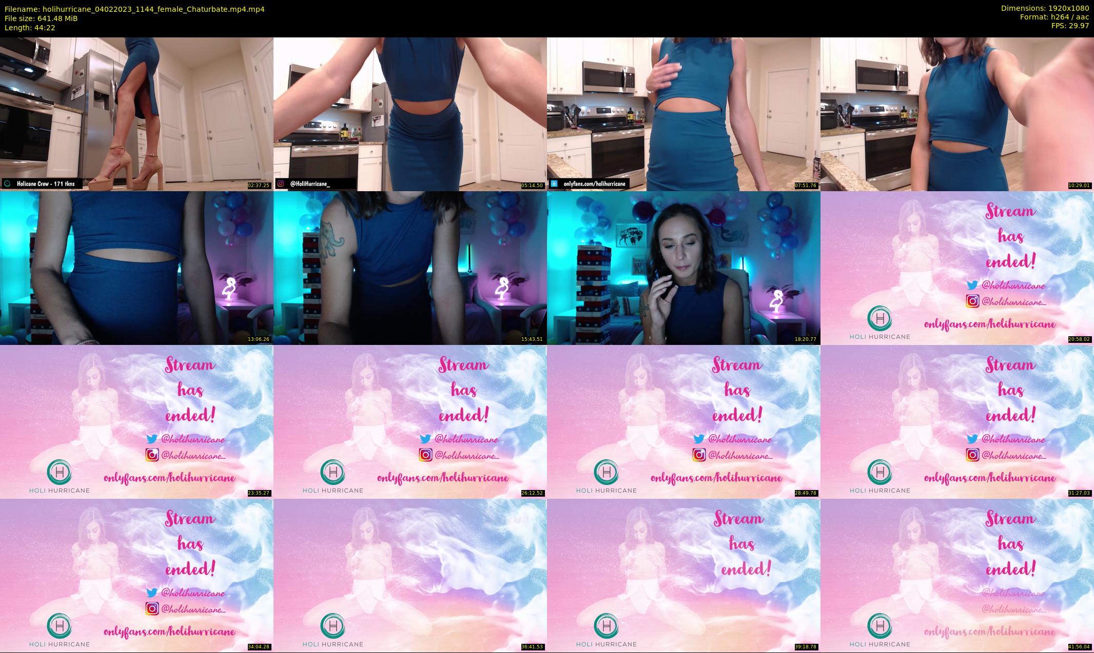holihurricane — 45 minute Chaturbate female cam show recording, 1080p, Feb 4, 2023