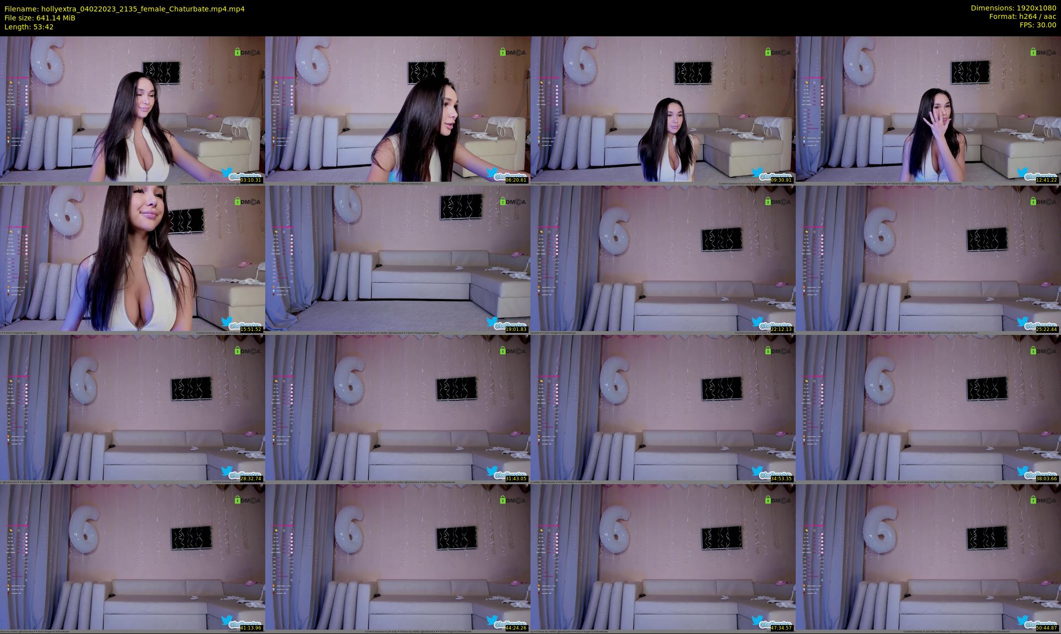 hollyextra — 54 minute Chaturbate female cam show recording, 1080p, Feb 4, 2023