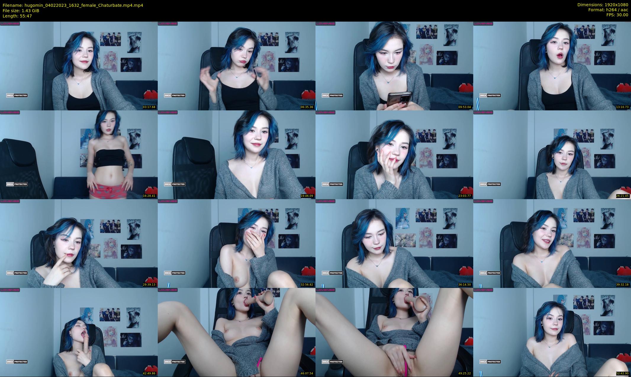 hugomin — 56 minute Chaturbate female cam show recording, 1080p, Feb 4, 2023