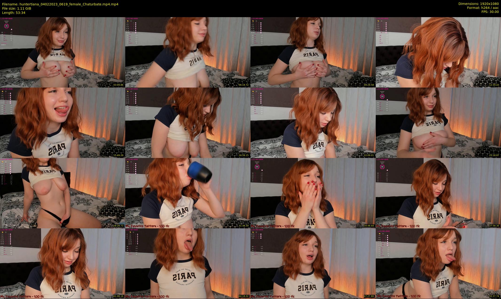 huntertiana — 54 minute Chaturbate female cam show recording, 1080p, Feb 4, 2023