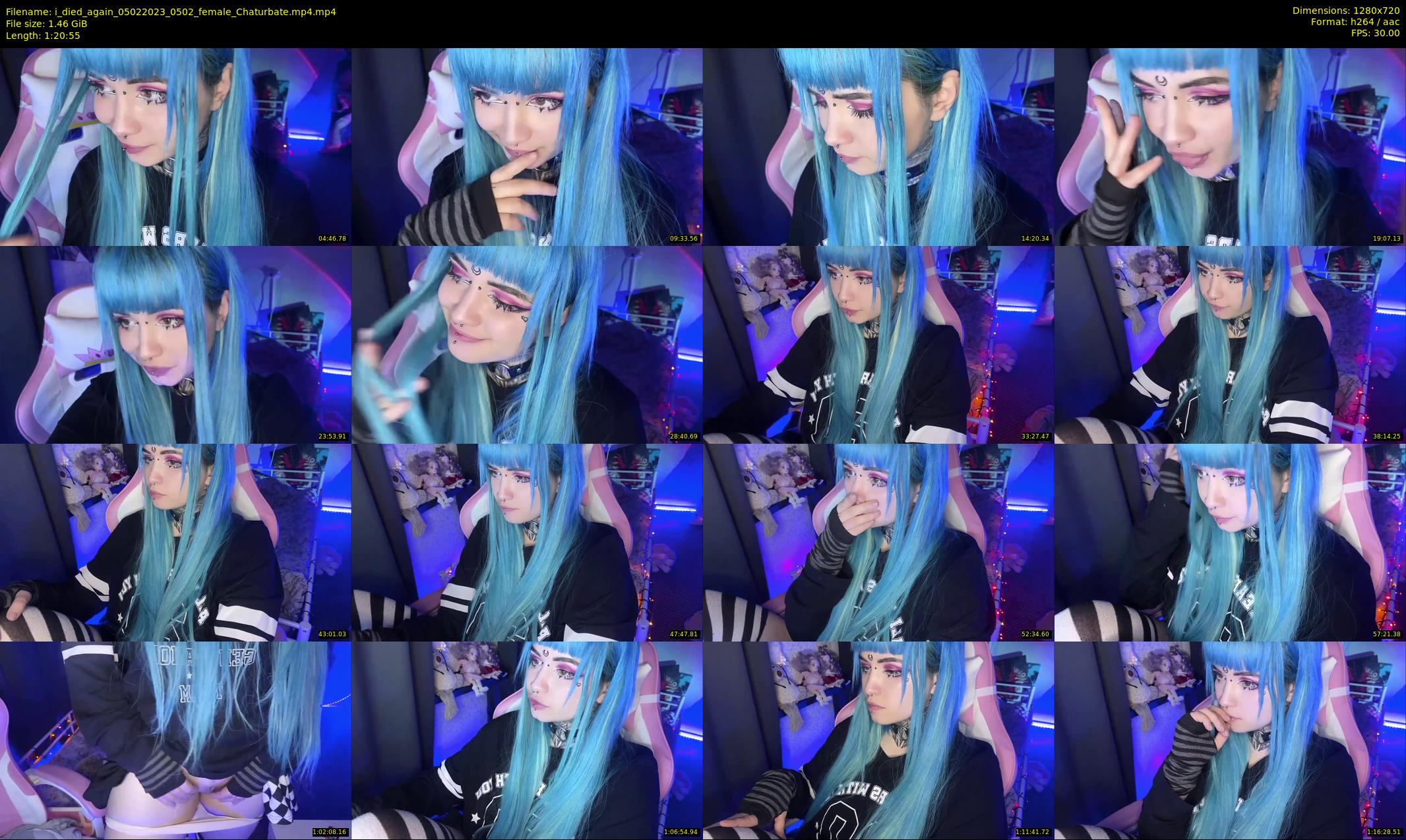 i_died_again — 81 minute Chaturbate female cam show recording, 720p, Feb 5, 2023