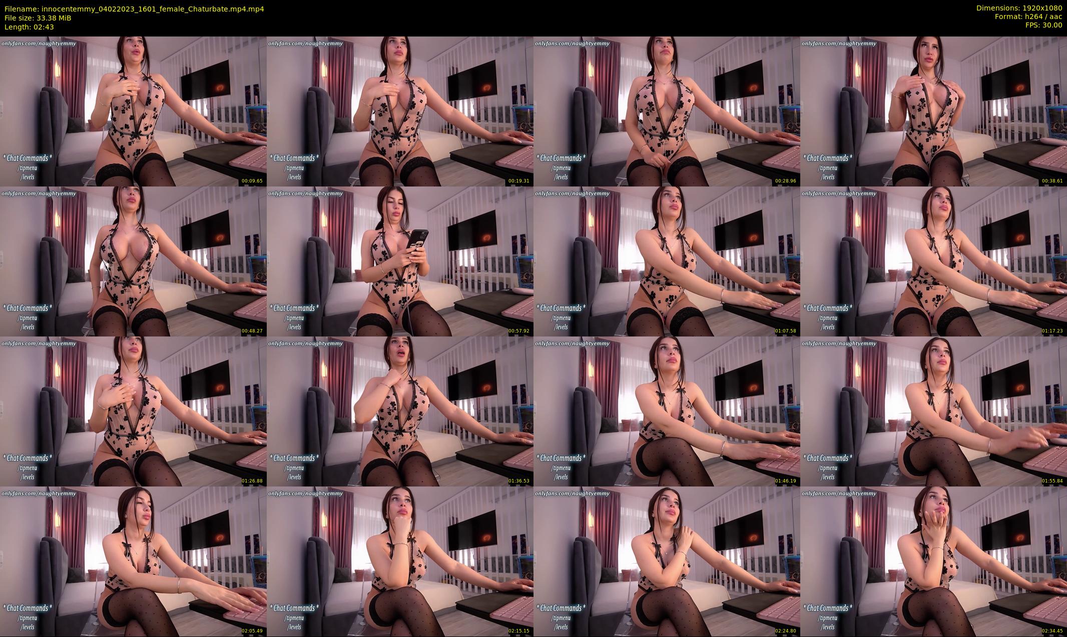 innocentemmy — 3 minute Chaturbate female cam show recording, 1080p, Feb 4, 2023