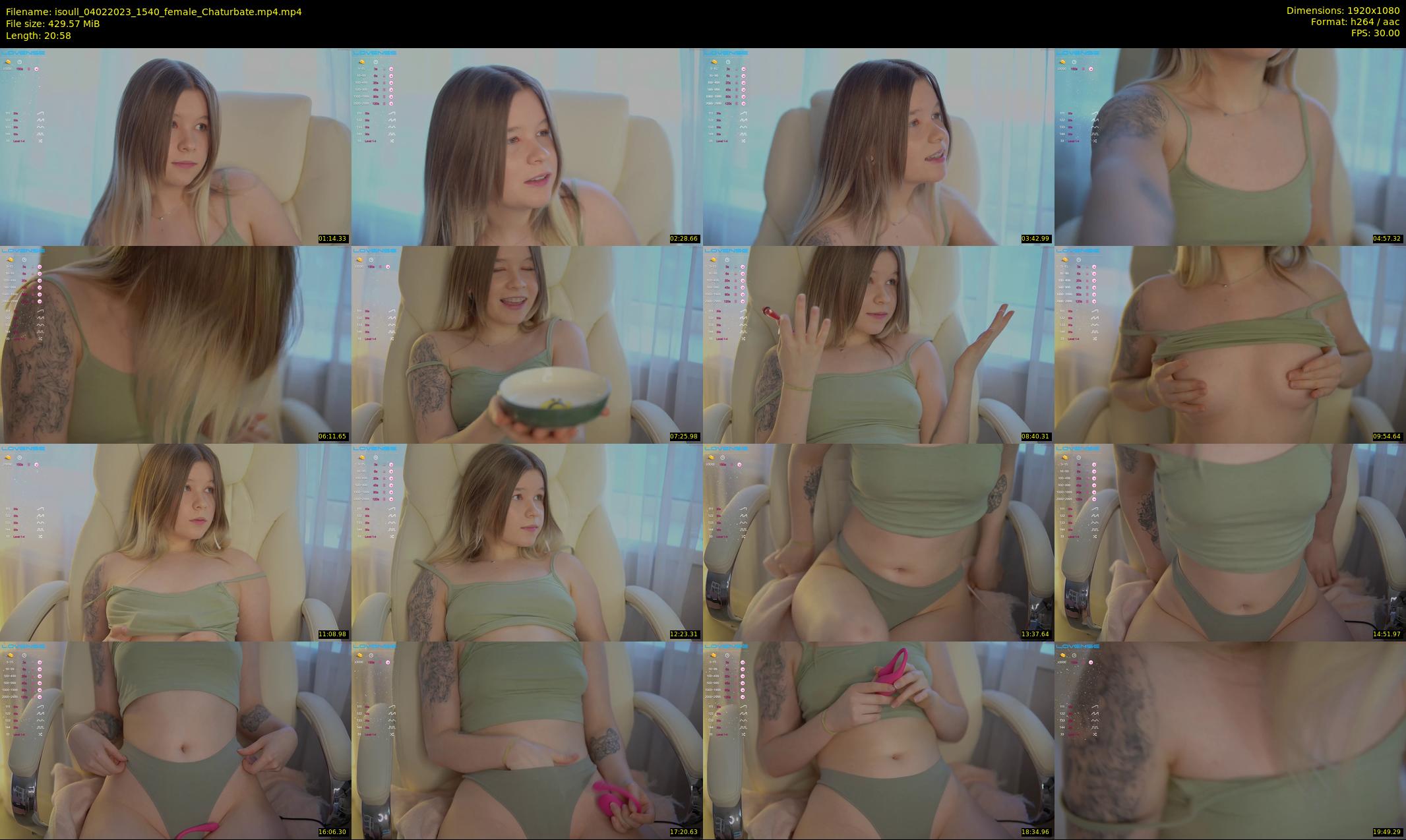 isoull — 21 minute Chaturbate female cam show recording, 1080p, Feb 4, 2023