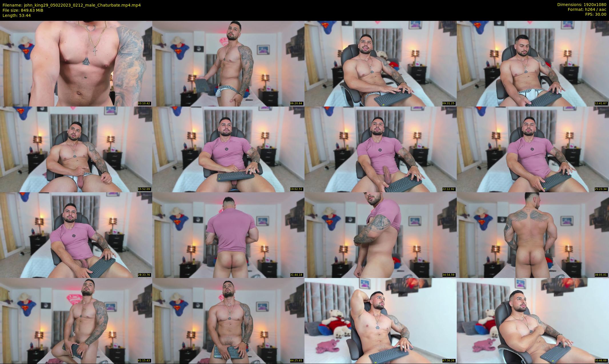 john_king29 — 54 minute Chaturbate male cam show recording, 1080p, Feb 5, 2023