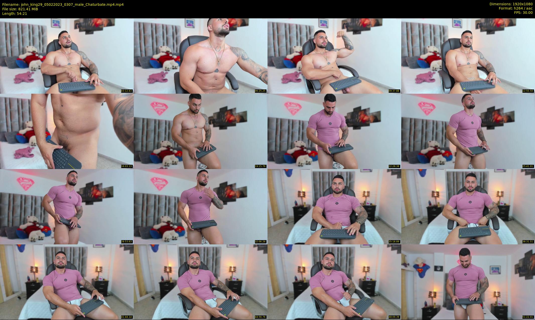 john_king29 — 55 minute Chaturbate male cam show recording, 1080p, Feb 5, 2023