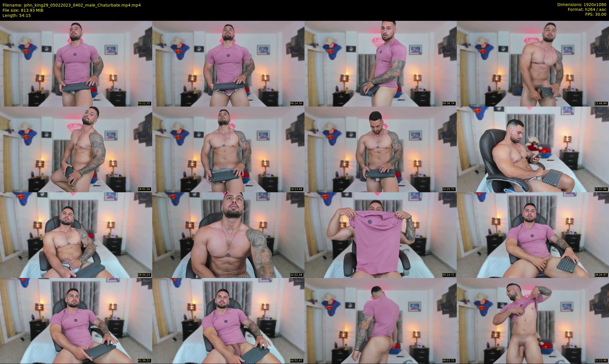 john_king29 — 55 minute Chaturbate male cam show recording, 1080p, Feb 5, 2023