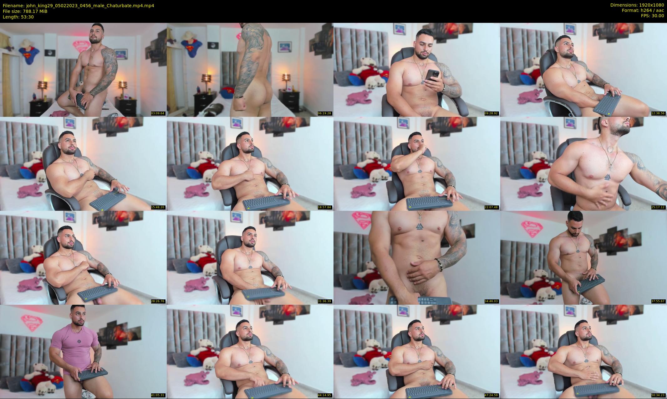 john_king29 — 54 minute Chaturbate male cam show recording, 1080p, Feb 5, 2023