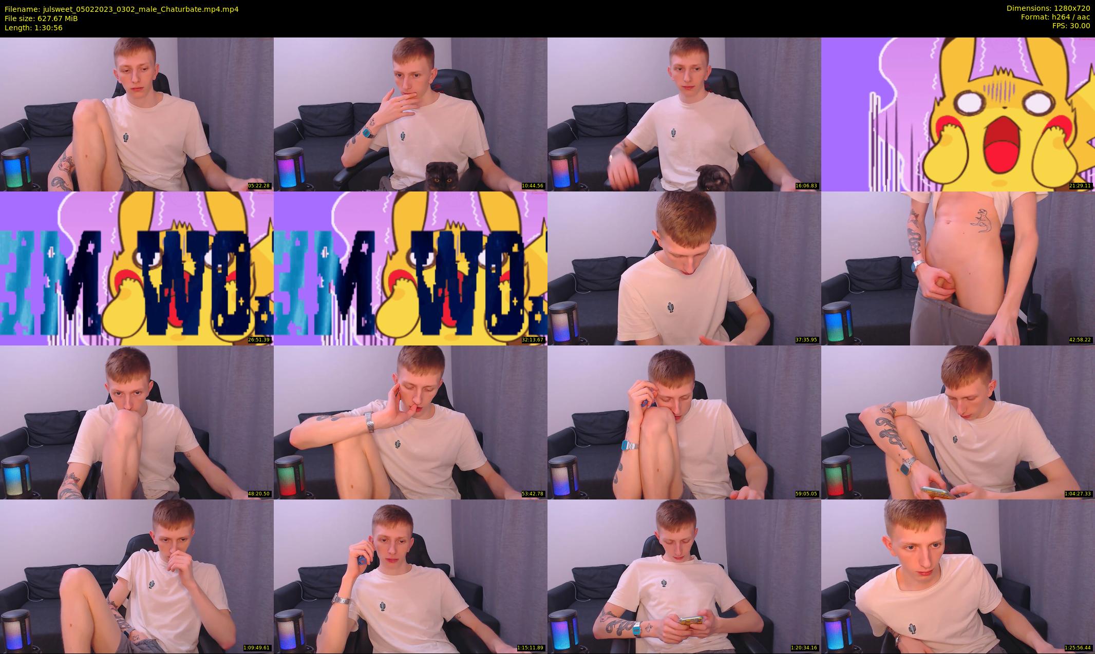 julsweet — 91 minute Chaturbate male cam show recording, 720p, Feb 5, 2023