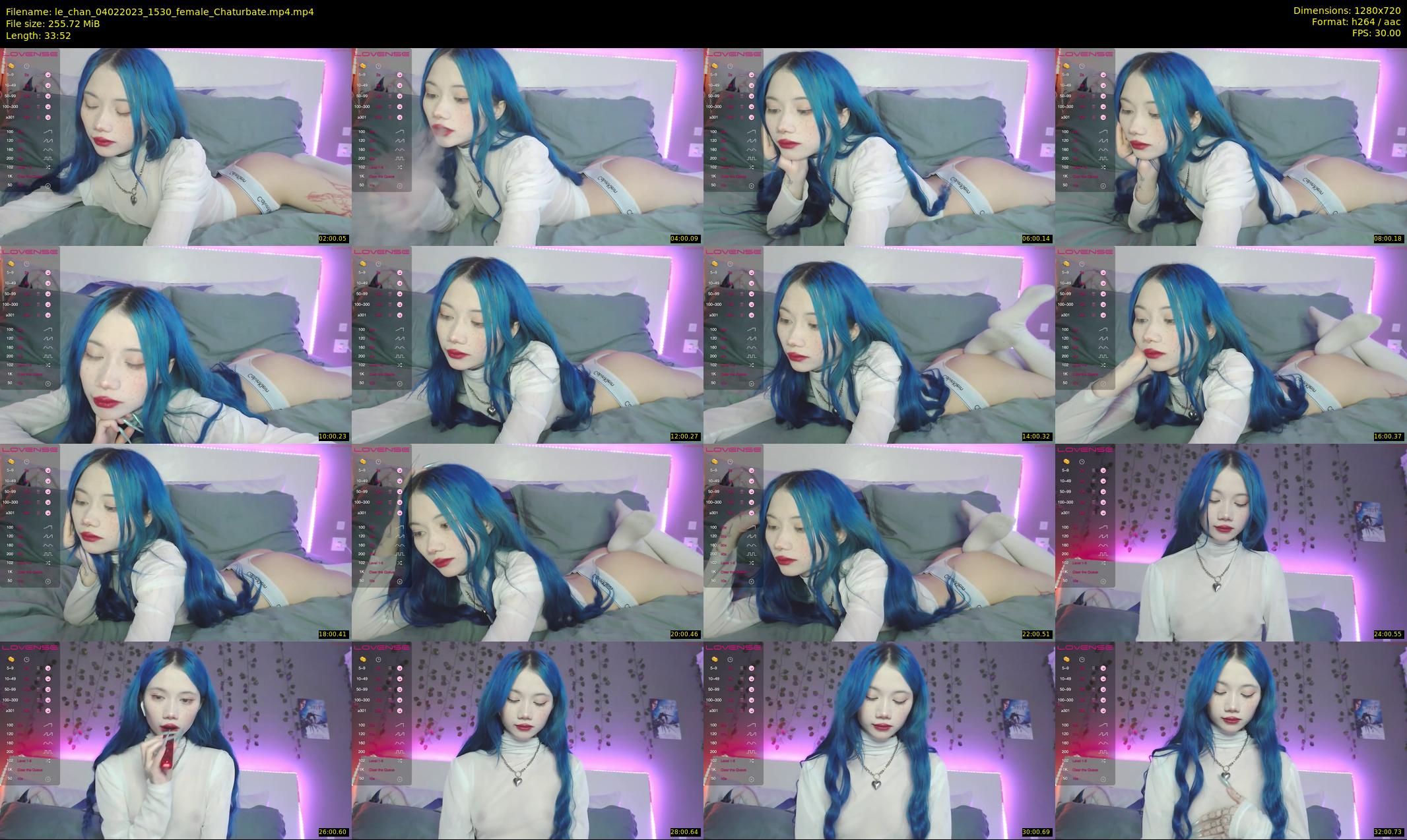 le_chan — 34 minute Chaturbate female cam show recording, 720p, Feb 4, 2023